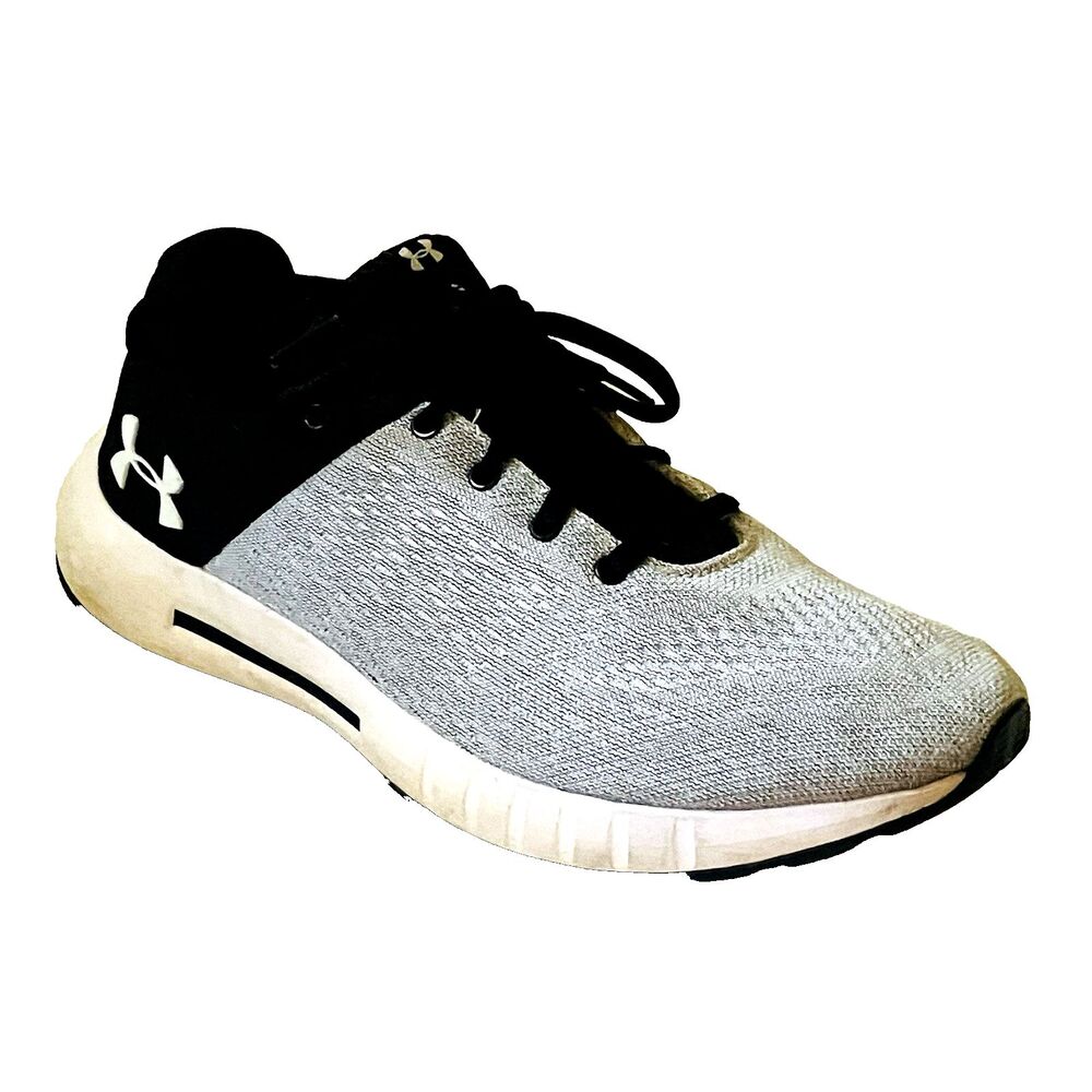 Under Armour Shoes Micro G Pursuit Mesh Running 7.5 Gray Blk 3020221-101 Womens